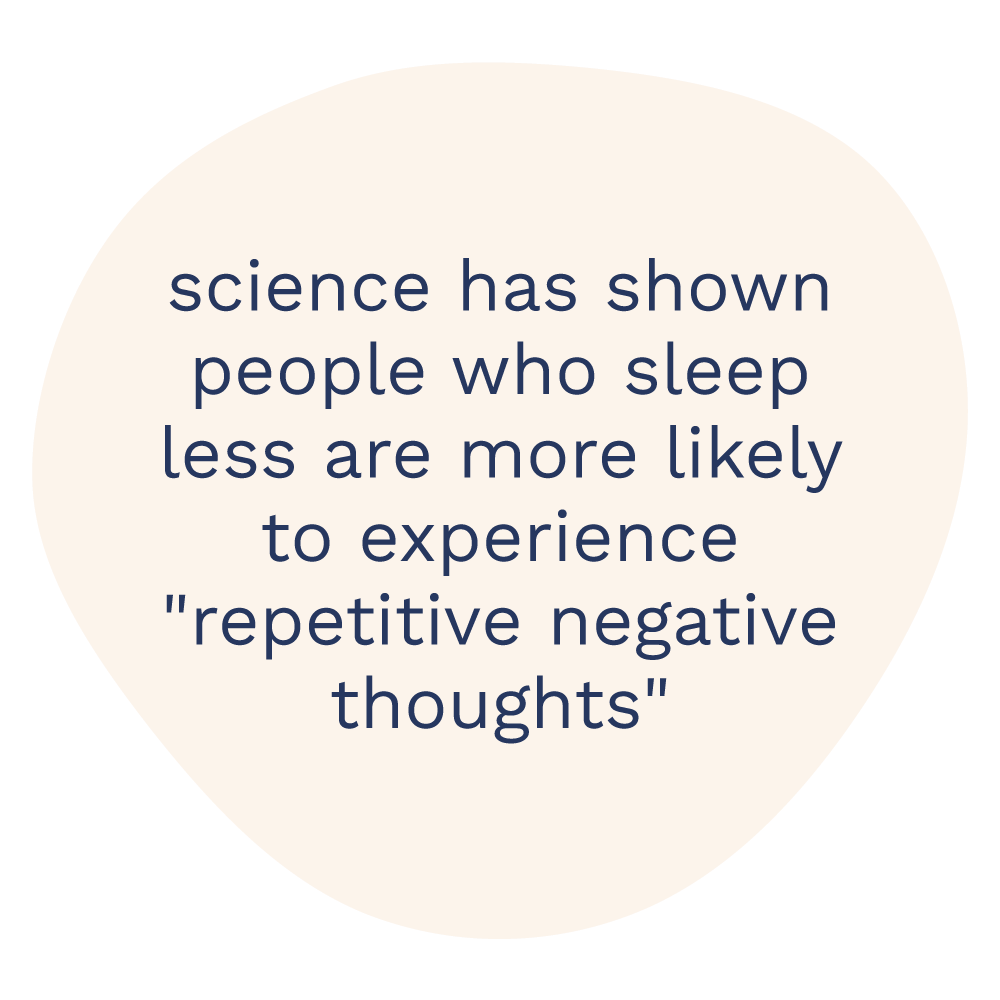 science has shown people who sleep less are more likely to experience
