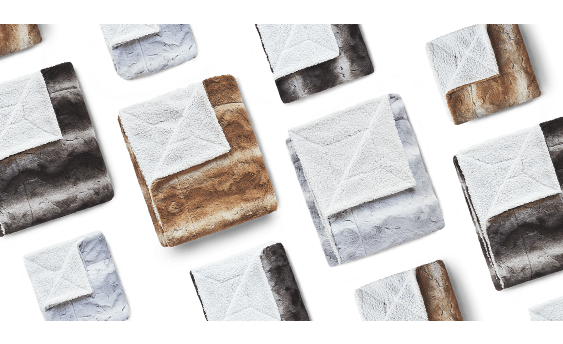 faux fur blanket collage