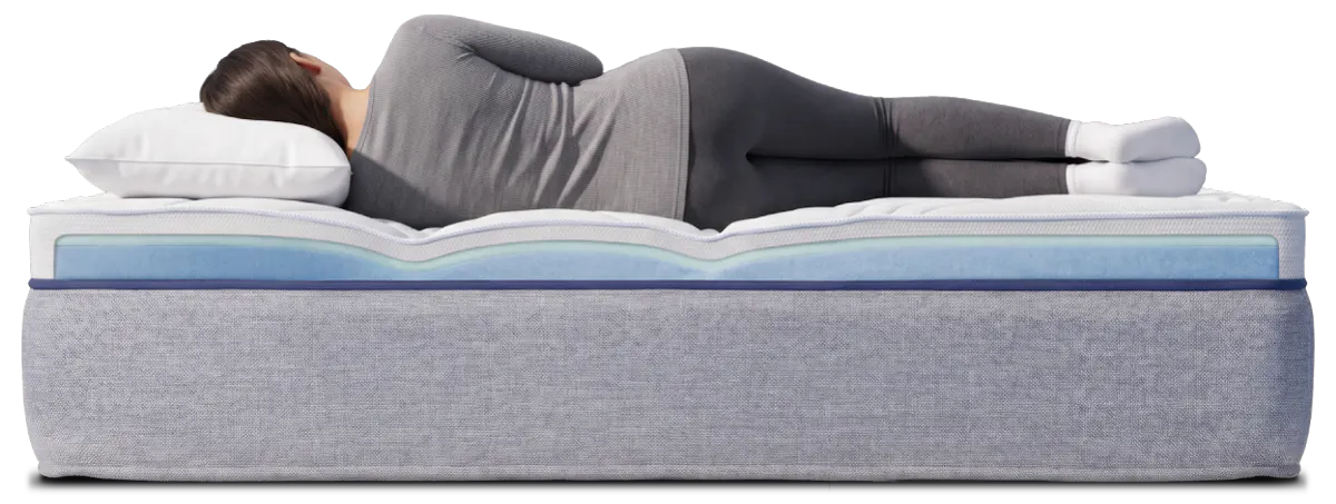 woman sleeping on her side