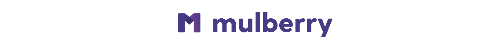 mulberry logo with less space