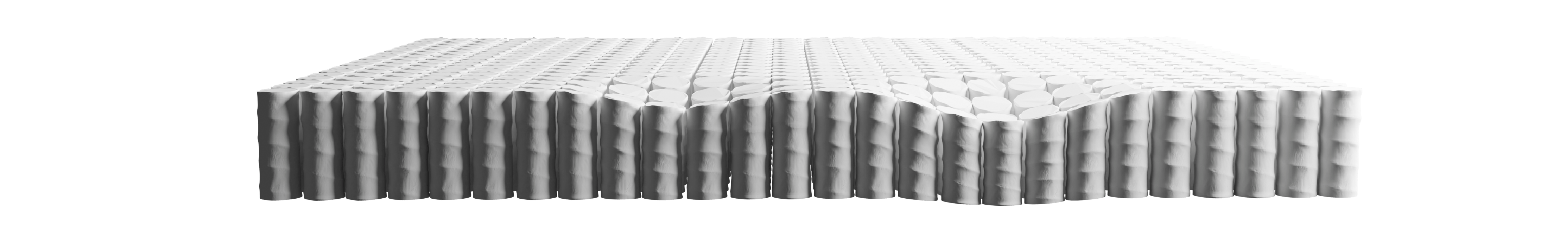 springs shown with pressure applied