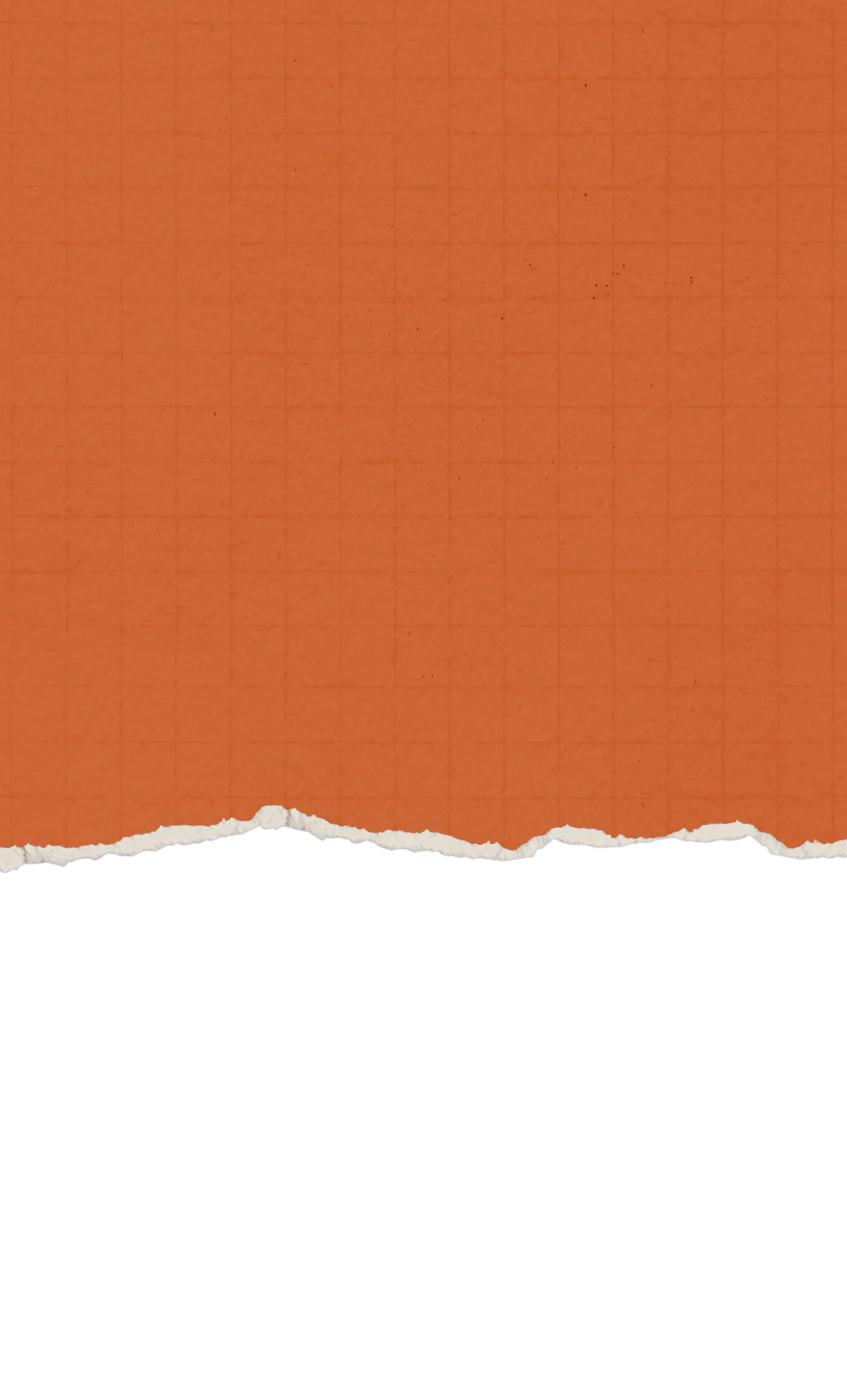 A dark orange paper texture with a subtle grid pattern