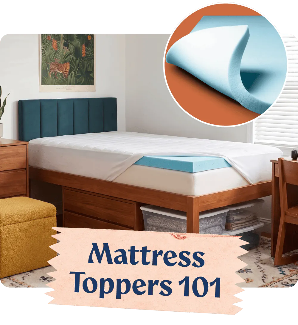photo of the reflex gel foam mattress topper