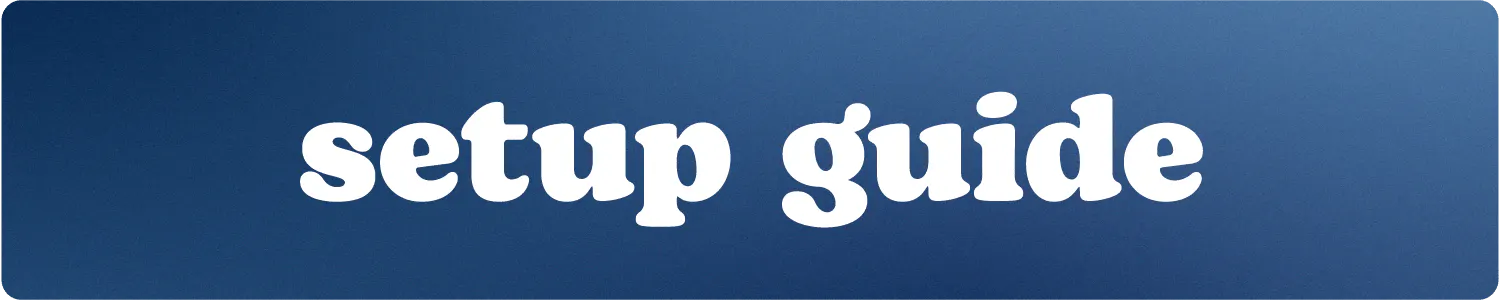 setup guide